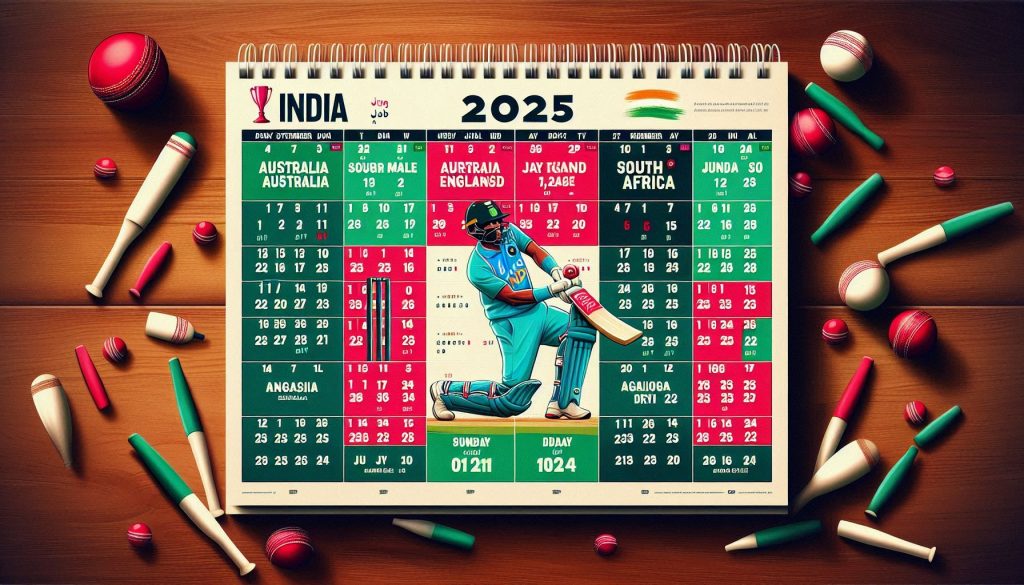 India Cricket Schedule 2025