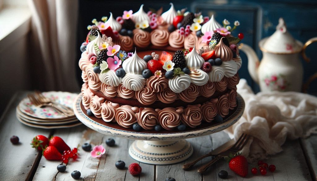 chocolate meringue cake